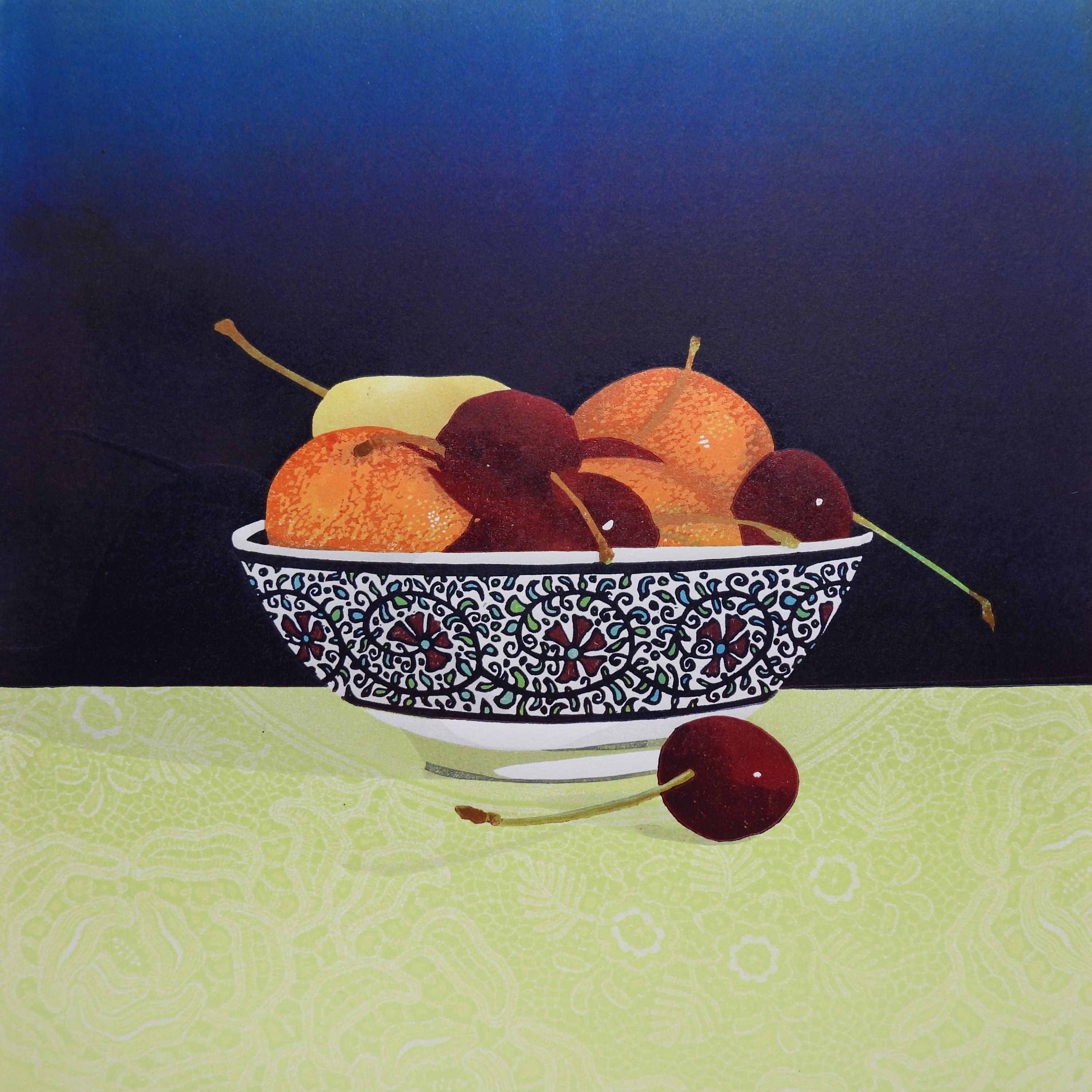 'Turkish Fruit Dish, 5/10' by artist Deb Wing